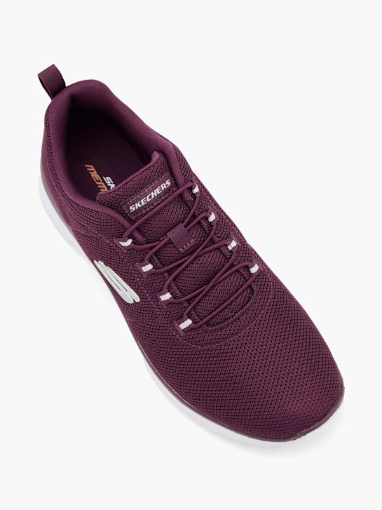 skechers pure genius - optimistisch mix slip-on trainers burgundy deichmann
