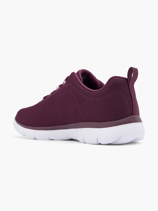 skechers pure genius - optimistisch mix slip-on trainers burgundy deichmann
