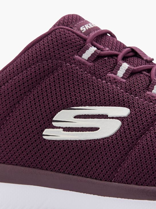 skechers pure genius - optimistisch mix slip-on trainers burgundy deichmann
