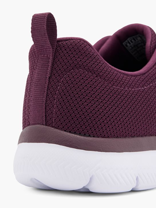 skechers pure genius - optimistisch mix slip-on trainers burgundy deichmann