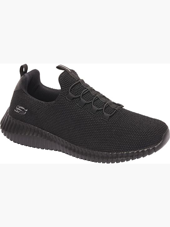 skechers ultra flex slip-on trainers black deichmann