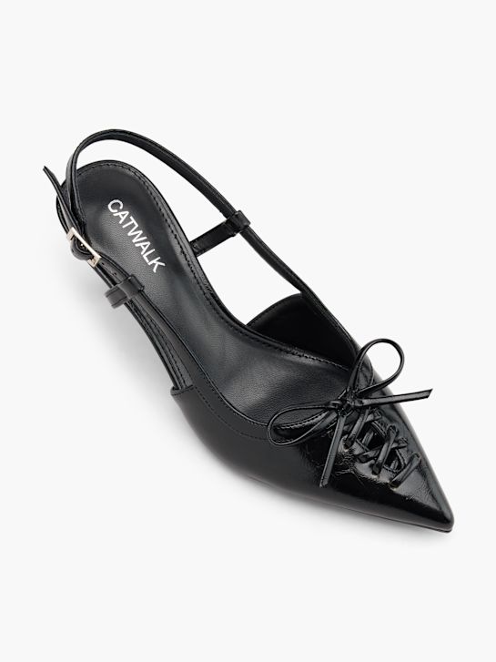 catwalk slingback ferse schwarz deichmann