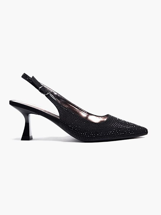 catwalk slingback ferse schwarz deichmann