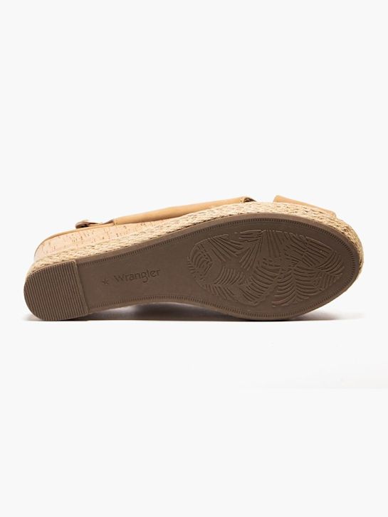 wrangler heeled sandal brown deichmann