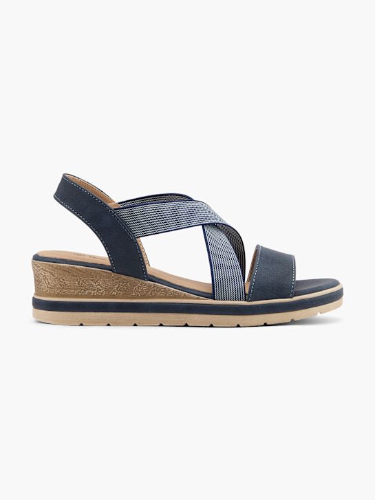 graceland heeled sandal blau deichmann