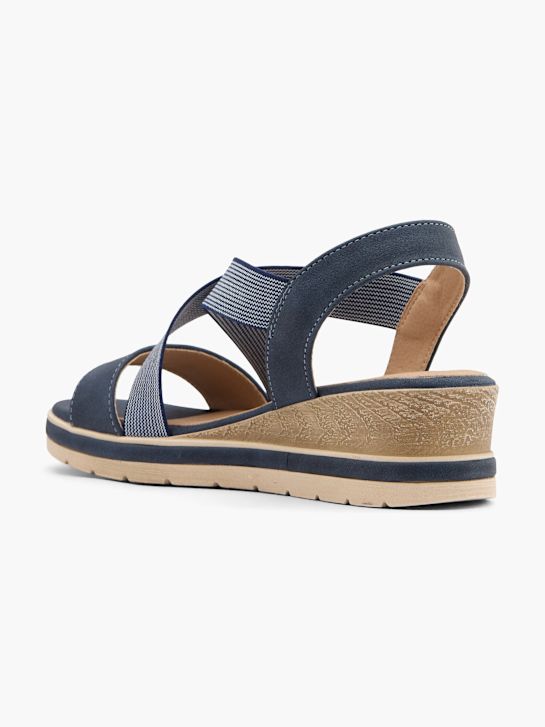graceland heeled sandal blau deichmann