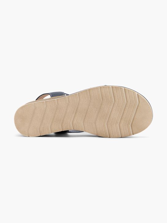 graceland heeled sandal blau deichmann