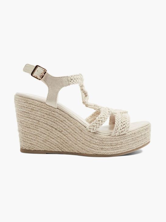graceland heeled sandal beige deichmann