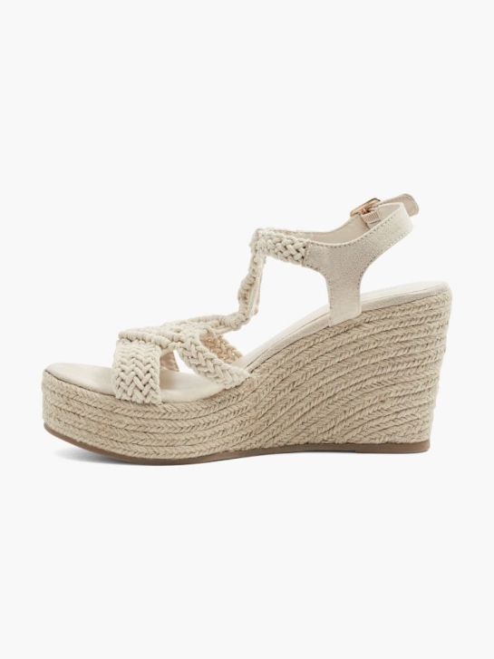 graceland heeled sandal beige deichmann
