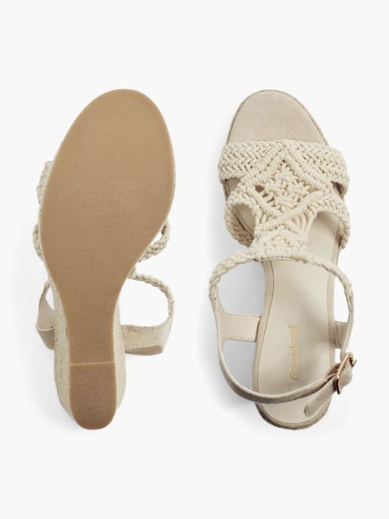 graceland heeled sandal beige deichmann