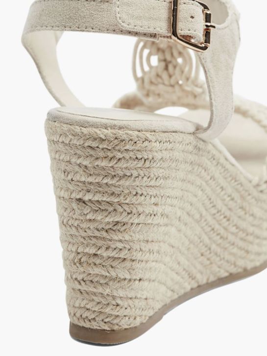 graceland heeled sandal beige deichmann