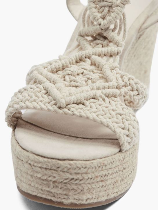 graceland heeled sandal beige deichmann