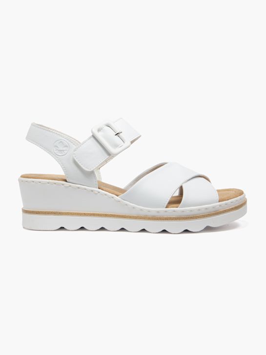 rieker heeled sandal white deichmann