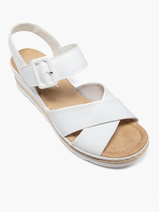 rieker heeled sandal white deichmann